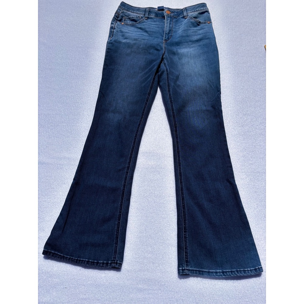 Democracy Ab solution High Rise Bootcut Jeans Medium Wash Blue Size 10 - Picture 4 of 13